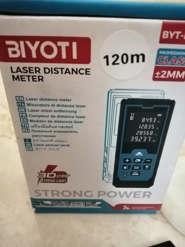 متر لیزری 120 متر بیوتی مدل E120 BIYOTI E120 laser meter