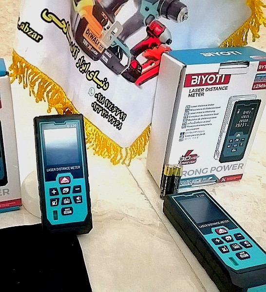 متر لیزری 120 متر بیوتی مدل E120 BIYOTI E120 laser meter