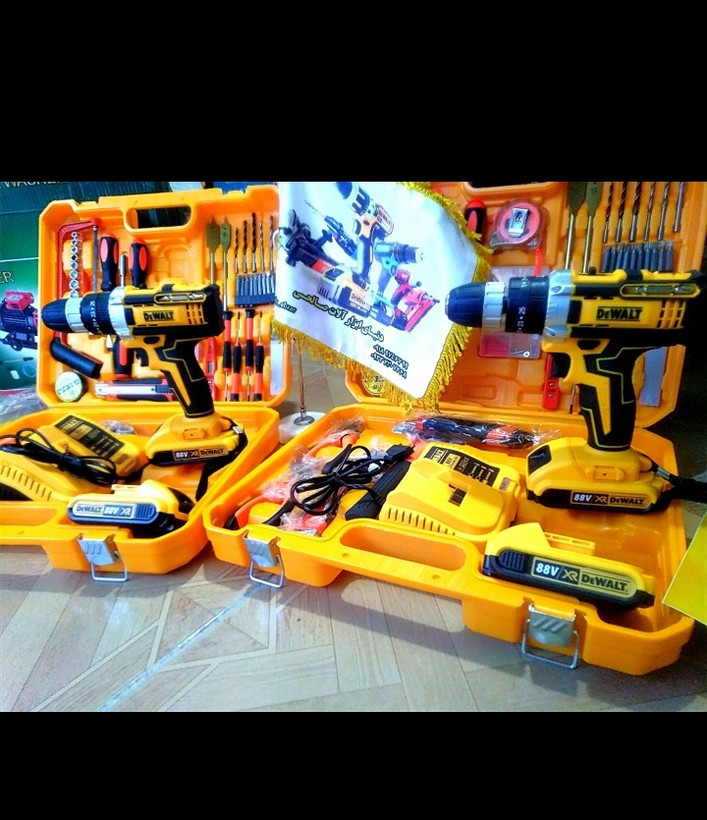 دریل شارژی دیوالت 3 حالته مدل 88 ولت DEWALT مدل المانی